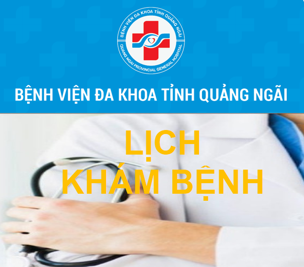 Lịch khám bệnh 17-21/01/2022