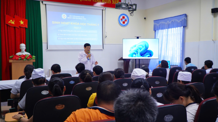 BỆNH VIỆN ĐA KHOA TỈNH QUẢNG NGÃI - TỔ CHỨC SINH HOẠT KHOA HỌC VÀ BÌNH BỆNH ÁN THÁNG 7/2026