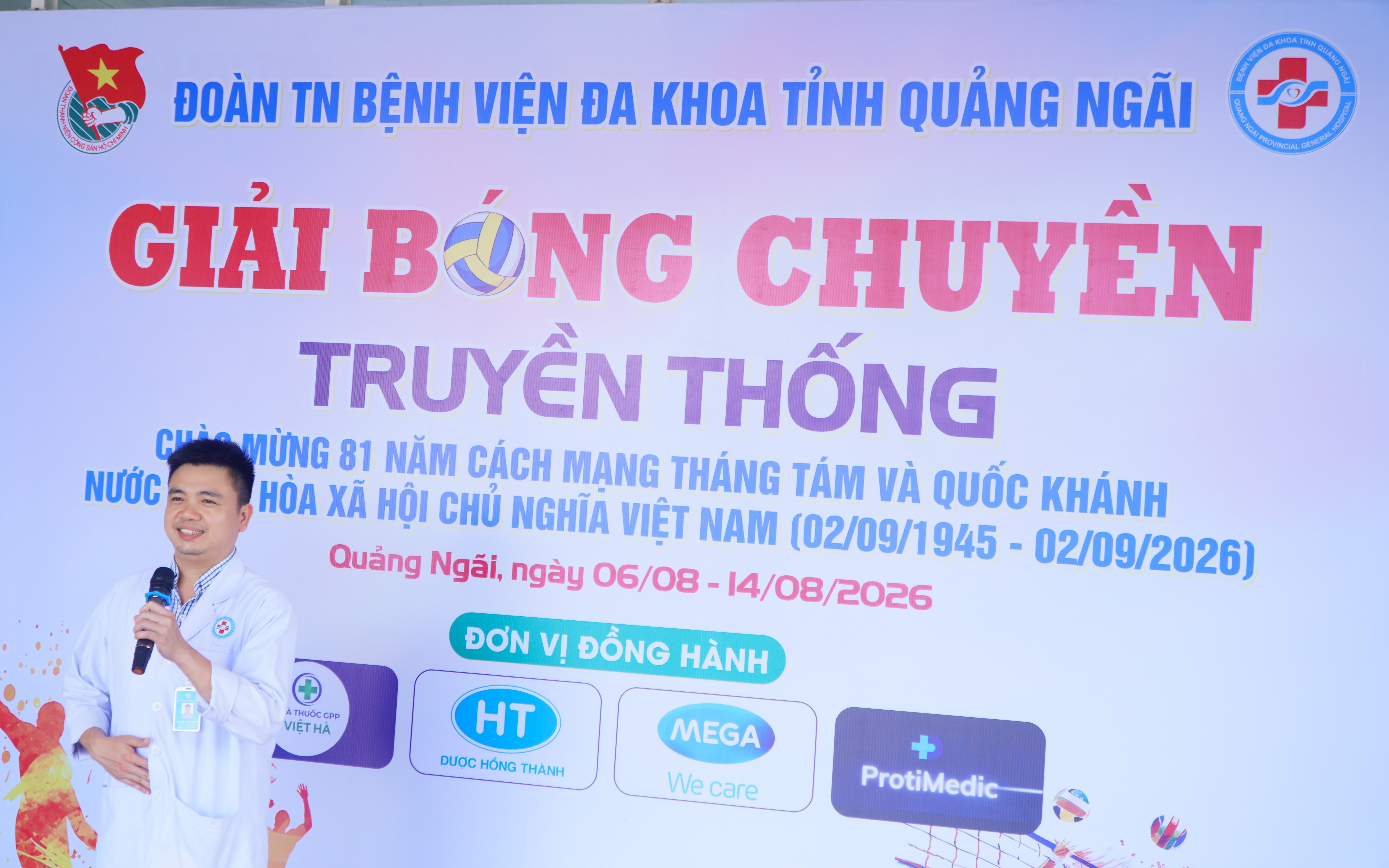 KHAI MẠC GIẢI BÓNG CHUYỀN TRUYỀN THỐNG ĐOÀN BỆNH VIỆN ĐA KHOA TỈNH QUẢNG NGÃI LẦN THỨ IV NĂM 2026