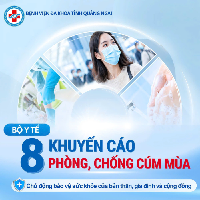 CÚM MÙA GÂY BIẾN CHỨNG NẶNG – BỘ Y TẾ KHUYẾN CÁO 8 BIỆN PHÁP PHÒNG BỆNH